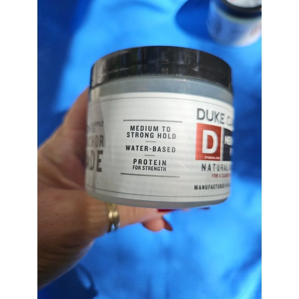 2 Duke Cannon Supply Co. NEWS ANCHOR POMADE Hair Gel Sandalwood NEW